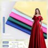 100D * 300D casamento cetim vestido de noite feminino terno tecido poliéster tecido de cetim liso