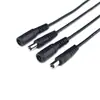 Cable de alimentación conector macho y hembra DC5521 5525 al por mayor, cargador de batería, adaptador de corriente, extensión, cable CC
