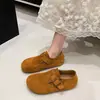 Zapatos de gamuza suave para mujer estilo Birkenstock, nueva colección otoño 2026, mocasines slip-on versátiles de suela blanda, zapatos planos casuales para mujer