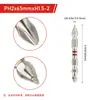 Juego de Brocas de Torque con Anillo Antideslizante de Doble Punta para Destornilladores Eléctricos, Accesorios de Herramientas Manuales para Ferretería Combinación PH2