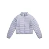 Chamarra Puffer Ligera Impermeable con Cuello Alto para Exteriores para Mujer Colores Macaron Chaqueta de Plumas 13767