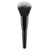 Pincel de maquillaje con forma de llama todo negro transfronterizo, pincel iluminador, pincel suave para polvos, pincel para rubor, herramienta de belleza pincel de maquillaje