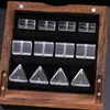 Cuentas Triangulares de Cristal Blanco Piezoeléctrico Cuentas Espaciadoras de Alta Transparencia Pulsera de Cuentas DIY Accesorios Lisos Multiformes