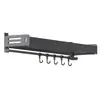Estante de Almacenamiento para Condimentos, Organizador de Cocina sin Taladro, Estante de Almacenamiento Multicapa Montado en Pared para Especias y Condimentos