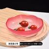 Prato de frutas de cristal sala de estar em casa Tigela de flores de vidro criativa Internet celebridade frutas estilo nórdico doces tigela de lanche prato
