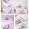 Estojo Mai Pin Stationery Hello Kitty Trapézio Invertido, Estojo Triangular Grande, Bolsa de Armazenamento Fofa Hello Kitty