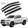 Adequado para HILUX VIGO 2/4 portas cabine dupla protetor de chuva preto sobrancelha de chuva comércio exterior atacado transfronteiriço