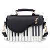 Bolsa Cuadrada Pequeña de Moda de Venta Caliente Transfronteriza Bolso de Mujer Nuevo Bolso de Hombro PU con Notas de Piano Bolso Cruzado Dulce Portátil para Mujer