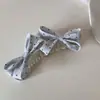 Novo Grampo de Cabelo Doce de Bolinhas com Laço Estilo Coreano, Grampo Banana, Presilha para Cabelos Soltos, Clipe Lateral Estiloso, Acessório de Cabelo Atmosférico