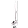 201 Acero Inoxidable No Magnético Olla Caliente Cuchara Espesa para Sopa Casera Colador Cuchara Grande Tienda de Olla Caliente Mesa Vajilla Olla Regalo