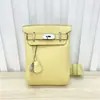 Bolsa de Peito de Couro de Vaca de Camada Única Nova Togo Transfronteiriça Mochila de Grande Capacidade de Ombro Único Unissex Versátil Bolsa da Moda