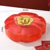 Mesa de centro para sala de estar, caixa de doces simples com tampa, à prova de poeira, compartimento multicamadas para frutas secas, armazenamento doméstico, travessa de frutas para casamento
