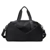 Bolsa de ginástica simples e casual com compartimento separado para sapatos, bolsa de yoga com separação de secos e molhados, bolsa de natação, bolsa esportiva casual resistente à água