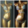Bikini de cadena de diamantes nuevo 2020 traje de baño bikini de diamantes bikini popular popular en Amazon