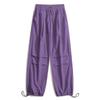 Roupas de montanha calças cargo americanas de perna larga para pouso guarda-chuva masculinas de verão finas funcionais com cordão secagem rápida macacão de perna larga masculinos