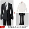 Conjunto de Traje para Mujer con Chaqueta de Manga Larga, Camisa, Pantalones y Falda Conjunto de Cuatro Piezas para Primavera, Otoño e Invierno Ropa Profesional Transfronteriza Conjunto de Traje para Mujer