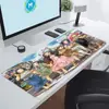 Demon Slayer Anime Bidimensional Ultra-Alta Definição Mouse Pad E-Sports Tecnologia Gamer Extra-Grande Office Pad Borda Antiderrapante Travamento de Borda