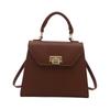 Bolsa Feminina Texturizada da Moda 2026 Nova Versátil Bolsa de Ombro com Corrente Transversal Bolsa de Mão Tendência Bolsa Quadrada Pequena