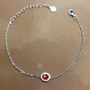 Venta al por mayor de fábrica Popular Pulsera de Rubí Natural Plata S925 Incrustada Piedra Principal 4*5 Joyería de Lujo Venta Directa de Fábrica