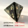 Dados Poliedros Pedra de Olho Verde Natural Jogo de Mesa Dnd Dungeons and Dragons Jogo de Lazer Dados Conjunto Z02