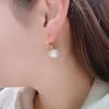 Liu Yifei Xu aretes de perla de frijol rojo para mujer, simples, de uso diario, versátiles, aretes pequeños, con temperamento de moda, aretes de verano