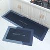 Venta al por mayor de fábrica material de secado rápido de barro de diatomeas estilo nórdico baño alfombra absorbente para pies antideslizante baño cocina puerta manta