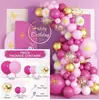 Traje transfronterizo Venta al por mayor Decoración para fiesta de cumpleaños Cadena de globos Arco Boda Habitación de bodas Diseño de escena Temática Globo