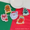 Esponja de lavar louça de Natal em desenho animado, feita de algodão de polpa de madeira, expande quando molhada, espessa para uso na cozinha, para limpar e remover gordura