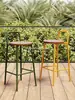 Banqueta Tendência Colorida Casa Banqueta Alta Cadeira de Bar Nórdico Leve Designer Exterior Moderno Simples Lazer