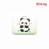 Porta-cartões de Panda com tampa deslizante, adequado para estudantes, cartões de refeição do campus e cartões de transporte público; um porta-crachá estiloso e retrátil estilo cordão e capa protetora, disponível para personalização