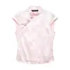 Comercio Exterior Transfronterizo Ropa de Mujer 2026 Nuevo Estilo Europeo y Americano Moda Jacquard Seda Satín Textura Botones Top 4772088