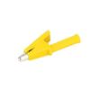 Pinza de cocodrilo de cobre de alta calidad con cubierta protectora, pinza de prueba de voltaje, pinza de cable, conector de 4 mm, apertura de 10 m