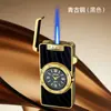 Encendedor Creativo de Reloj de Cuarzo, Encendedor Funcional Recargable de Llama Azul Directa, Encendedor de Cigarrillos, Encendedor a Prueba de Viento para Exteriores