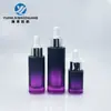 Em estoque atacado frasco quadrado de vidro líquido frasco conta-gotas para óleos essenciais 15/30/50ml frasco de essência de semente de peixe dourado