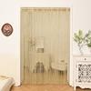 Amazon Transfronteiriça Barra de Janela Reta Prata Fosca Tela de Janela Cortina de Linha Acabada Cortina de Sala de Estar Estudo Cortina de Porta Divisória Decorativa Cortina de Gaze