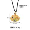 Novo colar de ouro de areia vietnamita estilo palácio flores e plantas borboleta pingente de cadeado ruyi estilo étnico feminino joia de longa duração sem descoloração