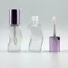 Nuevo tubo de brillo de labios con forma de ola irregular, tubo vacío de labial y gloss, tubo de máscara de pestañas, material de empaque cosmético para DIY