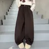 Pantalones de Otoño e Invierno para Niña 2026 Nuevo Estilo Casual Estilo Old Money Acolchados con Forro Polar Pantalones de Punto con Forma de Guadaña Ropa Infantil Transfronteriza