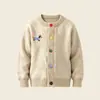 Casaco de malha infantil para crianças maiores, suéter de menina, cardigã de menino, blusa de bebê para outono e inverno, atacado de roupas infantis 2026