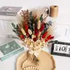 Buquê de flores secas da Pampa mix laranja buquê flor de palha de coelho crisântemo flor pegajosa venda quente transfronteiriça Amazon