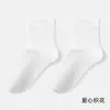 Meias Brancas para Mulheres, Algodão, Primavera e Verão, Finas, Resistentes a Odores, Sem Costura, Renda Delicada, Estilo Ballet, Versáteis, Respiráveis, Absorventes de Suor, Cano Curto