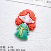 Accesorios de Resina de Princesa Disfrazada de Cuento de Hadas Brillantes Kit de Material para Funda de Teléfono Caja de Almacenamiento de Accesorios para el Cabello con Pegamento de Crema para Niños