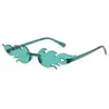 Nuevas Gafas de Sol sin Montura de Llama para Fiesta Baile Espejo Decorativo Personalizado Color Caramelo Coloridas de una Sola Pieza Tendencia En Stock