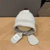 Chapéu de Tricô Infantil para Outono e Inverno com Pompom Estiloso e Proteção para Orelhas, Chapéu Pulôver Versátil para Meninos, Mais Vendido
