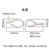 Plata de Ley S925 Chapada en Oro Cadena Fina Conector de Pulsera Gancho Forma de Anzuelo de Pesca Pequeño Cierre de Perla
