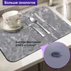 Tapete de Drenagem para Pia de Cozinha com Textura de Mármore, Tapete de Isolamento Térmico para Mesa de Jantar, Tapete Absorvente para Bancada de Banheiro, Tapete de Mesa de Terra de Diatomáceas, Amazon