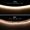Tira de Luz COB de 5 mm de Ancho Monocolor Bajo Voltaje Autoadhesiva Alto Brillo Alta Reproducción Cromática Sin Parpadeo Decoración de Ambiente Tira de Luz LED Suave