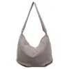 Bolso de Hombro para Mujer para la Escuela, Nuevo Otoño 2026 Moda Casual a Cuadros, Bolso Cruzado Tipo Dumpling de Gran Capacidad