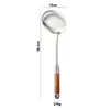 Espátula de Aço Inoxidável 316 Cabo de Jacarandá Espátula para Cogumelos Espátula para Fritar Conjunto de Espátulas para Saltear Doméstico Colher para Wok Colher Furada