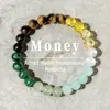Pulseira de Cristal Mais Vendida Transfronteiriça, Pulseira Elástica de Pedras Naturais Feita à Mão para Homens e Mulheres, Pulseira da Sorte para Casais com Pedra Olho de Tigre e Ônix